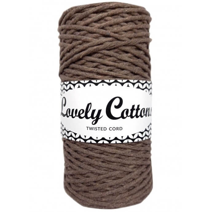 lovely cottons twisted 1.5mm mocha