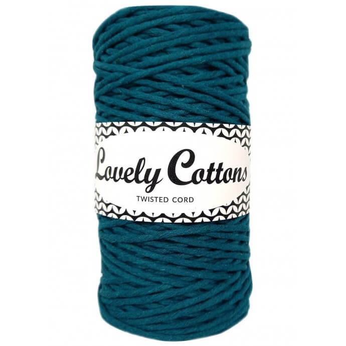 lovely cottons twisted 1.5mm ocean