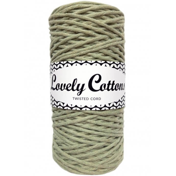 lovely cottons twisted 1.5mm olive