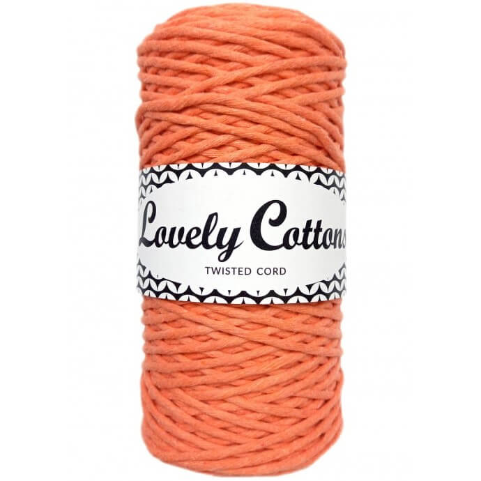 lovely cottons twisted 1.5mm peach