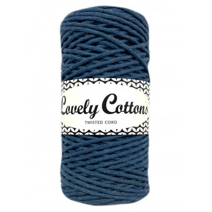 lovely cottons twisted 1.5mm petrol