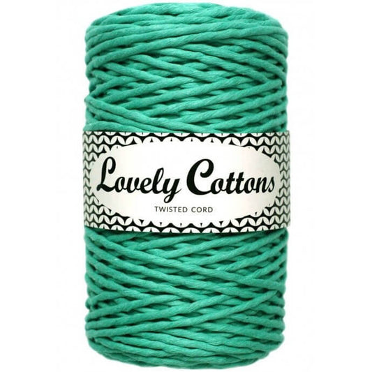 Recycled Cotton Twisted 3mm Cord in lagoon