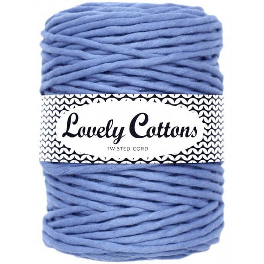 lovely cottons twisted 5mm blue