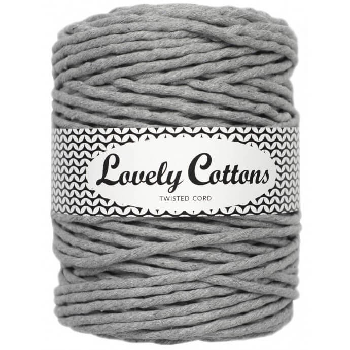 lovely cottons twisted 5mm grey