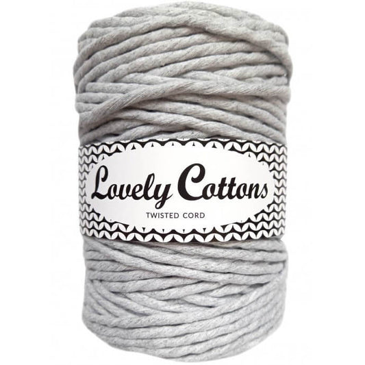 lovely cottons twisted 5mm light grey