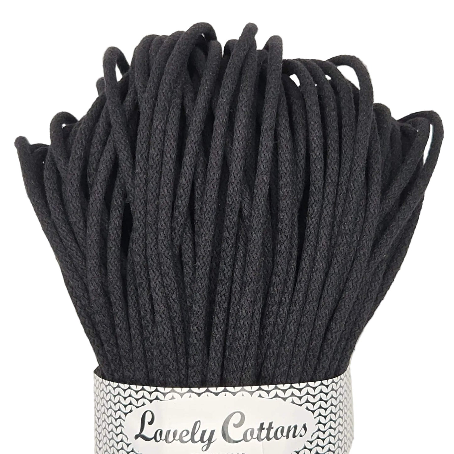 lovely cottons cord for sewing - black