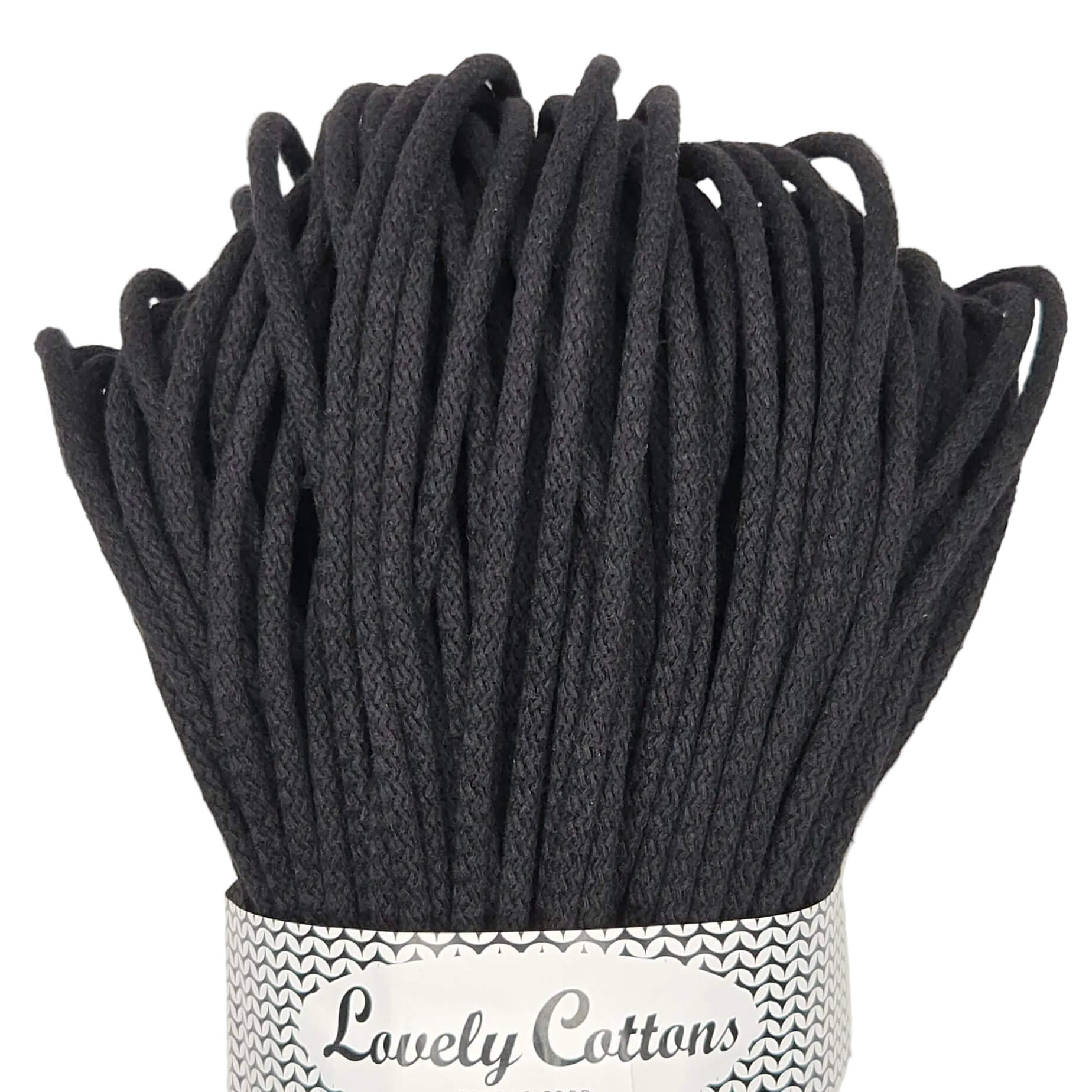 lovely cottons cord for sewing - black