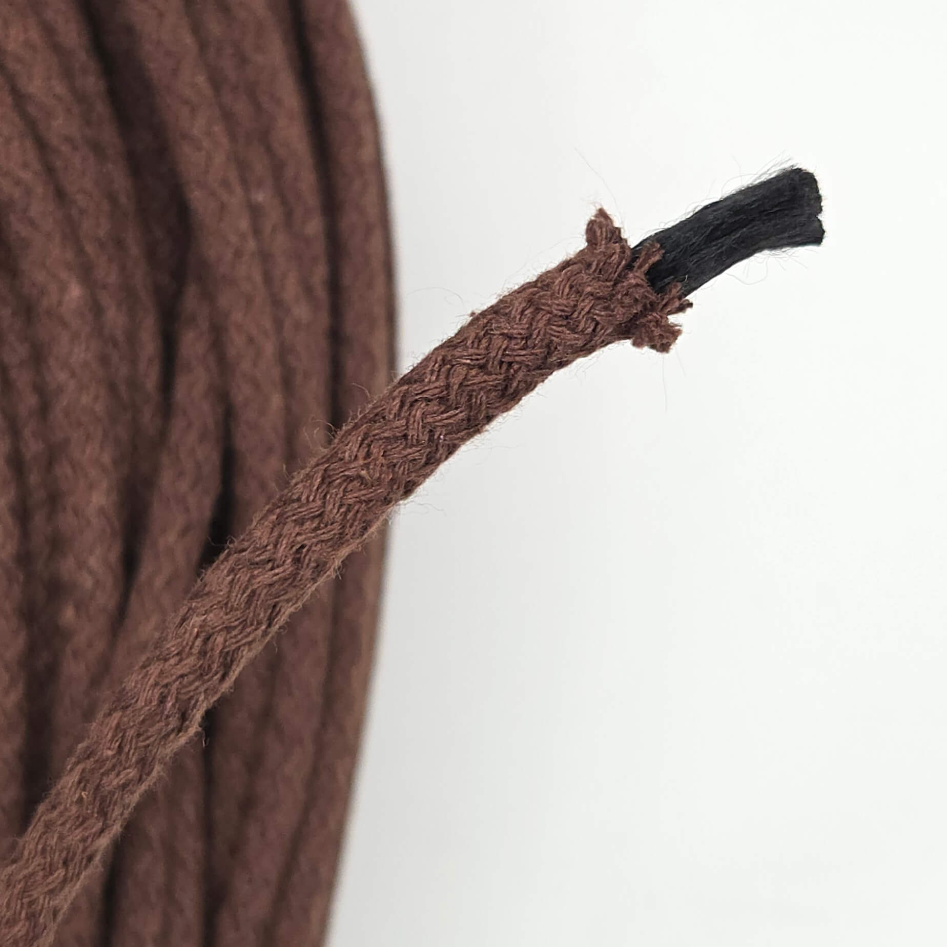 lovely cottons cord for sewing - chocolate