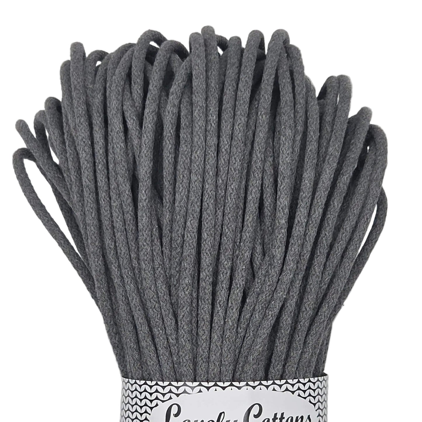lovely cottons cord for sewing - graphite