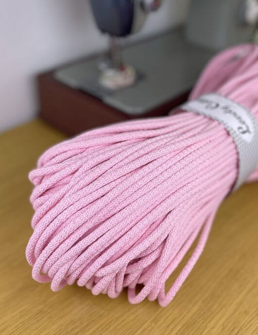 lovely cottons cord for sewing - light pink