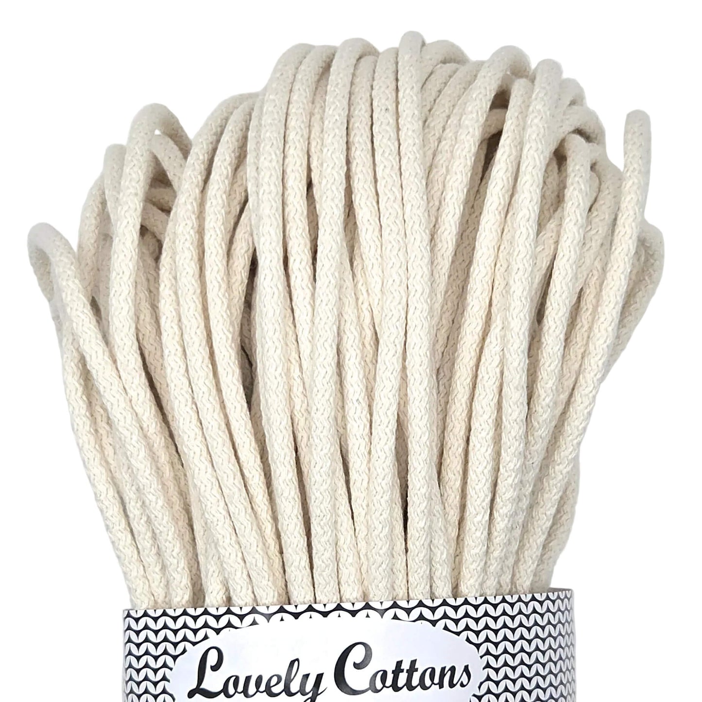 lovely cottons cord for sewing - natural