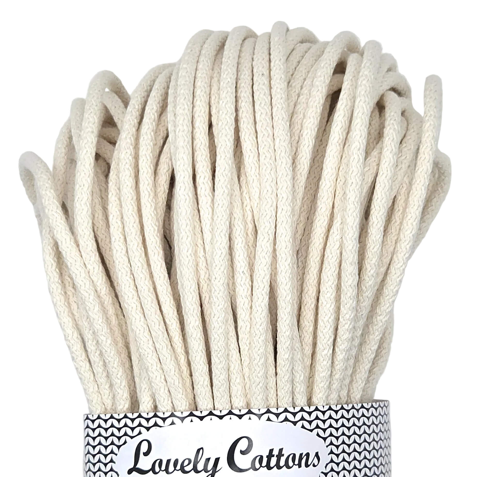 lovely cottons cord for sewing - natural