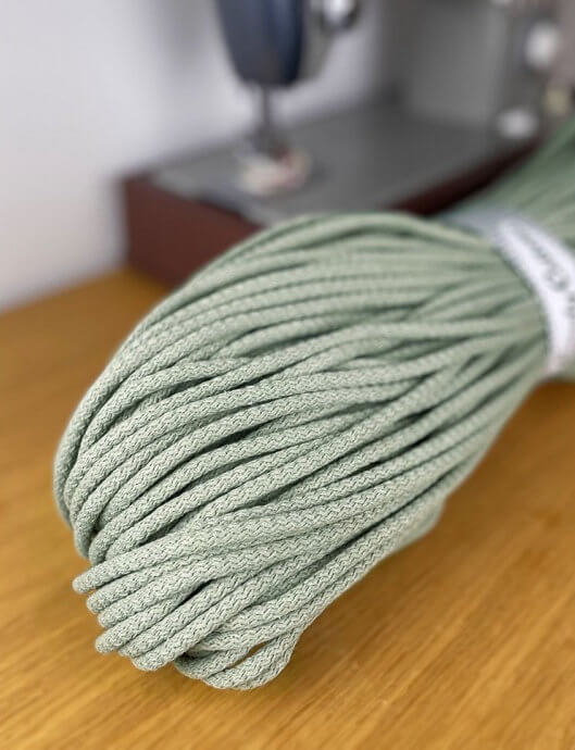 lovely cottons cord for sewing - olive