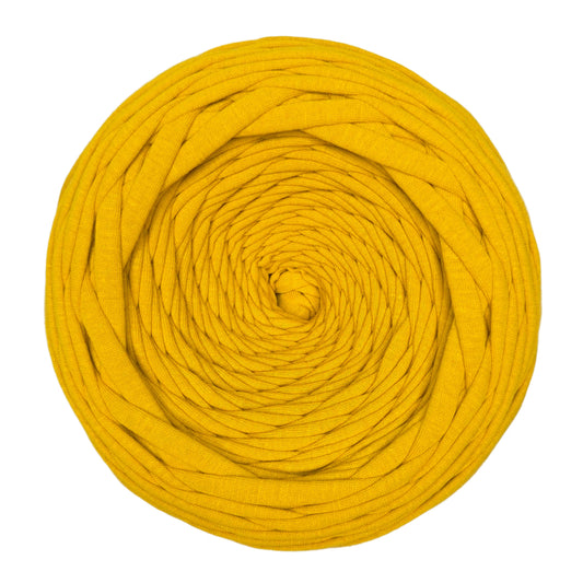premium cotton t-shirt yarn in mustard colour