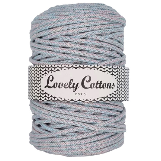 lovely cottons 5mm braided cord - pastel