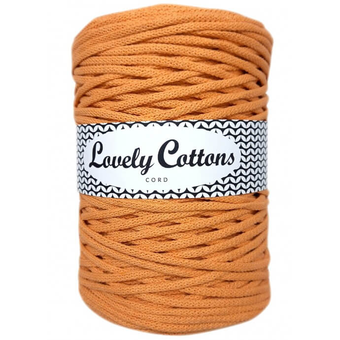 Recycled Cotton Braided 3mm Cord apricot