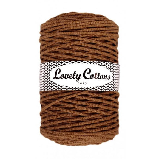 Recycled Cotton Braided 3mm Cord caramel