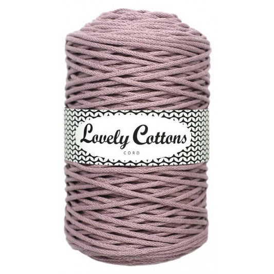 Recycled Cotton Braided 3mm Cord dusty lilac