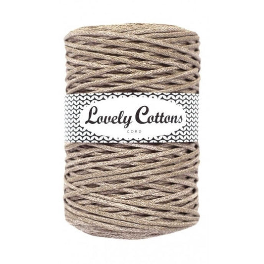 Recycled Cotton Braided 3mm Cord latte