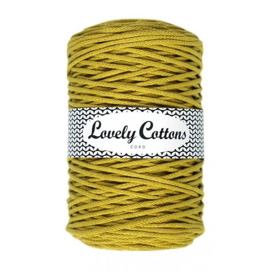 Recycled Cotton Braided 3mm Cord lemonade