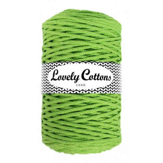 lovely cottons braided 3mm lime