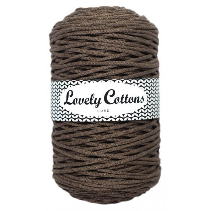 Recycled Cotton Braided 3mm Cord mocha
