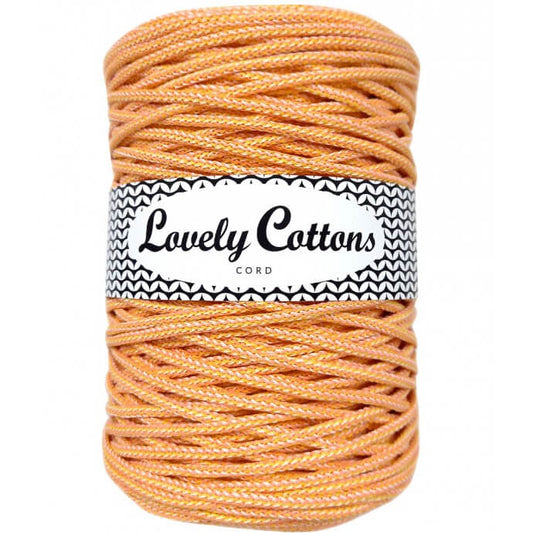 Recycled Cotton Braided 3mm Cord peaches