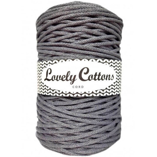 Recycled Cotton Braided 3mm Cord platinum