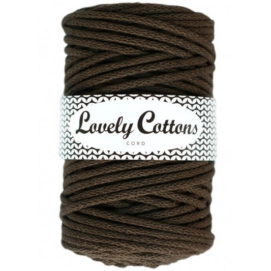 lovely cottons braided 5mm in chocolate