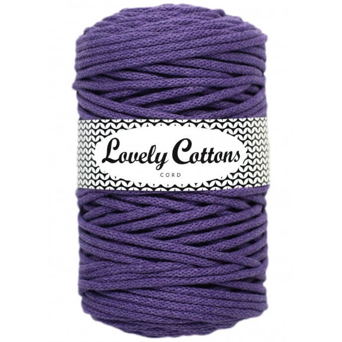 Recycled Cotton Braided 5mm Cord in heather
