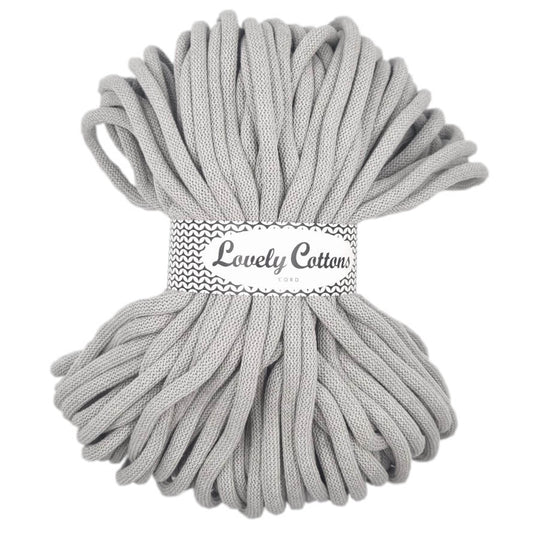 Recycled Cotton Braided 9mm Cord ash