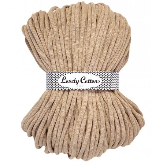 Recycled Cotton Braided 9mm Cord beige