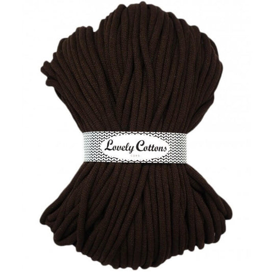 Recycled Cotton Braided 9mm Cord chocolate
