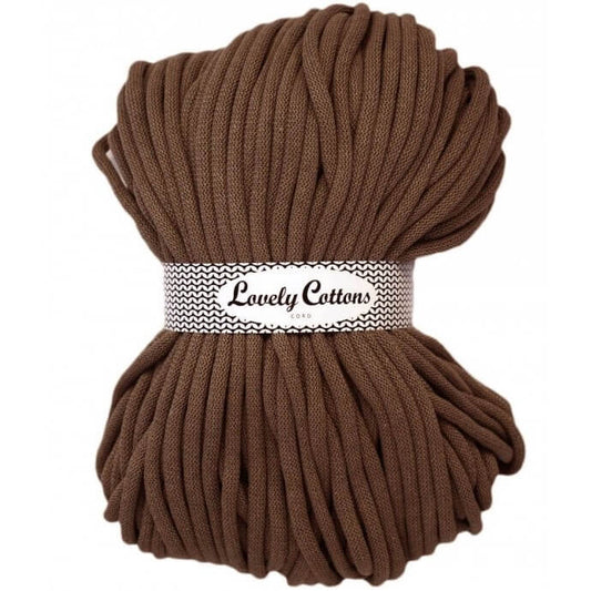 Recycled Cotton Braided 9mm Cord coffee