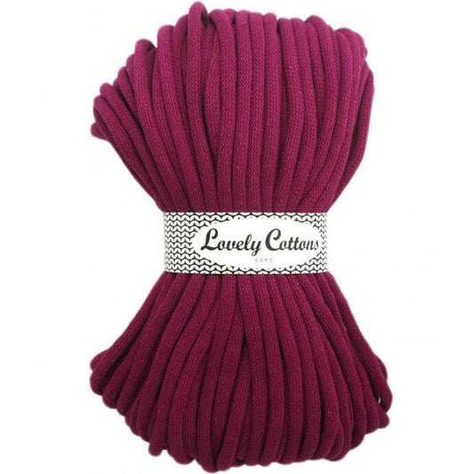 Recycled Cotton Braided 9mm Cord dark rose
