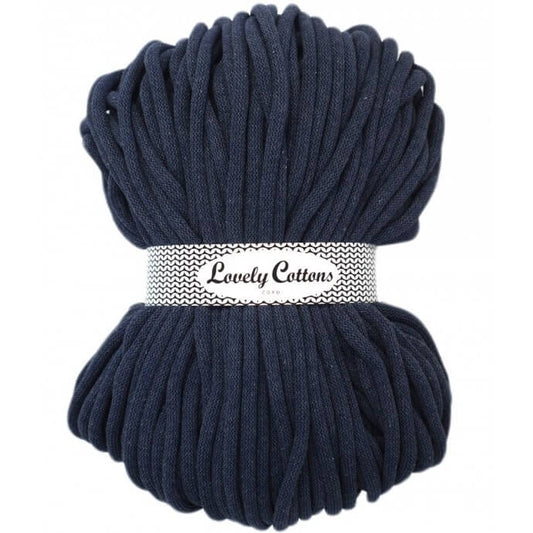 Recycled Cotton Braided 9mm Cord denim