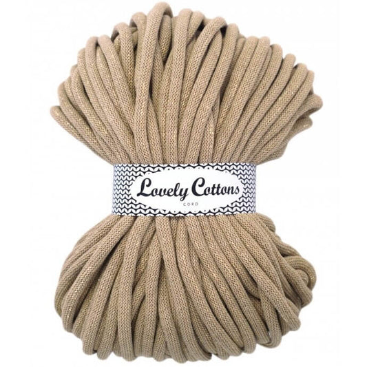 Recycled Cotton Braided 9mm Cord golden