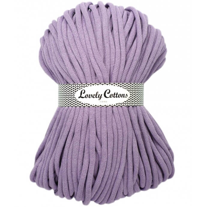 Recycled Cotton Braided 9mm Cord lilac