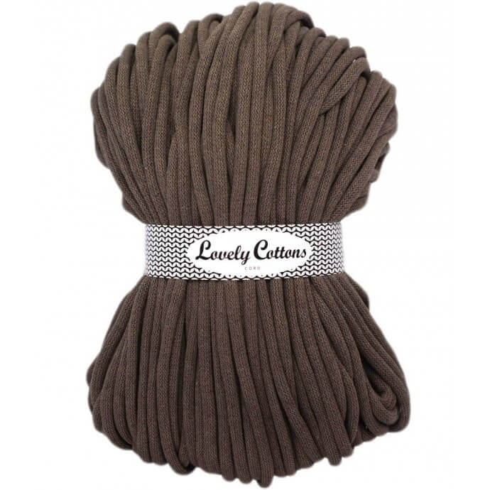 Recycled Cotton Braided 9mm Cord mocha