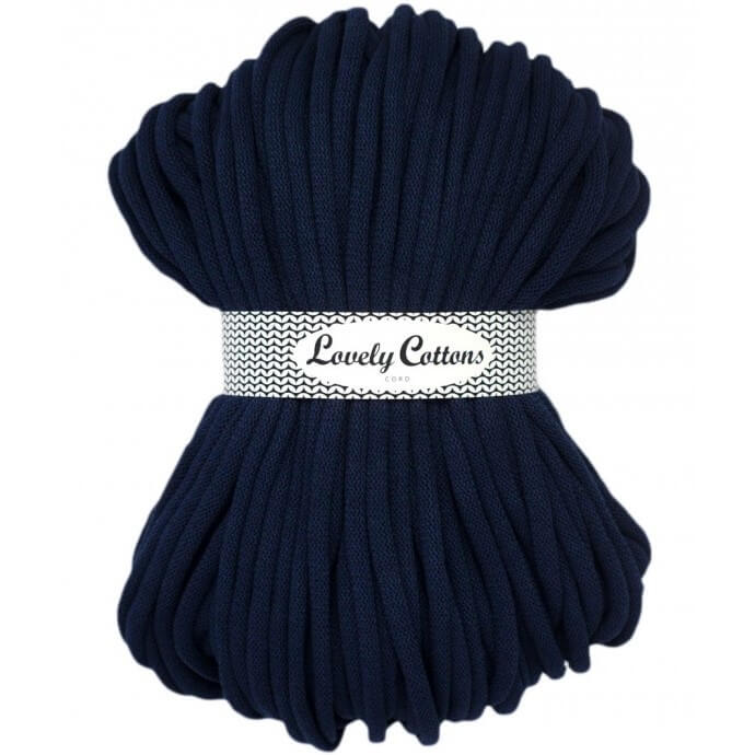 Recycled Cotton Braided 9mm Cord navy
