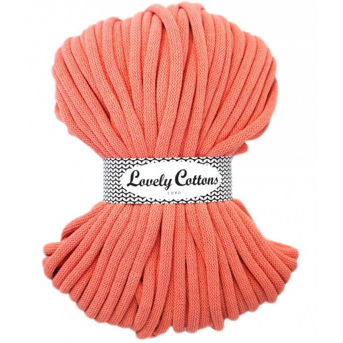Recycled Cotton Braided 9mm Cord peach