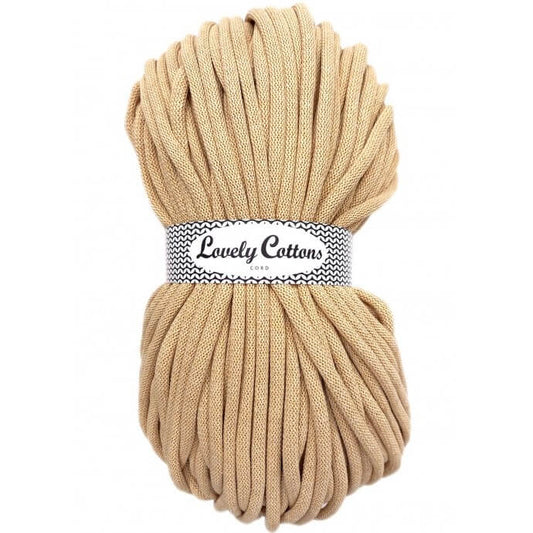 Recycled Cotton Braided 9mm Cord sand