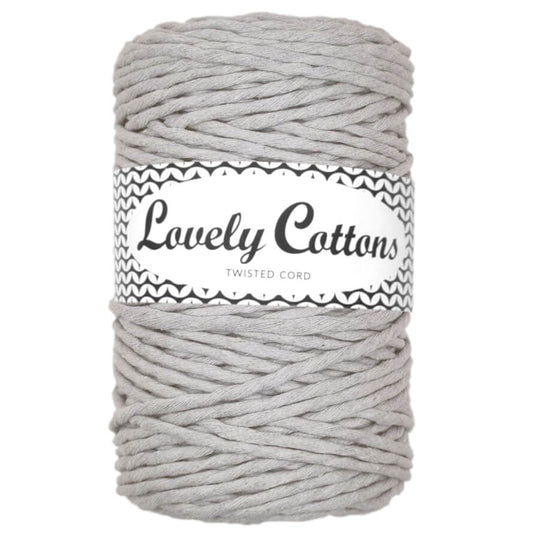 Recycled Cotton Twisted 3mm Cord ash