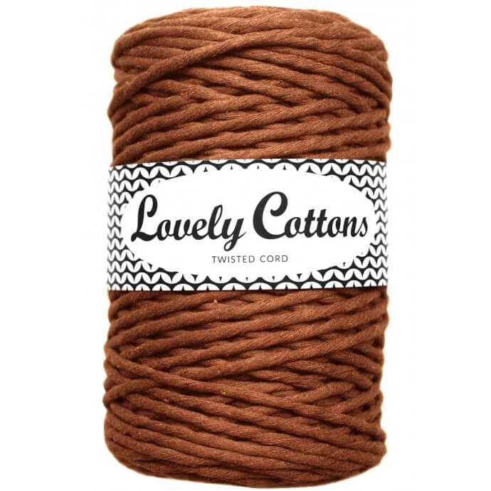Recycled Cotton Twisted 3mm Cord caramel