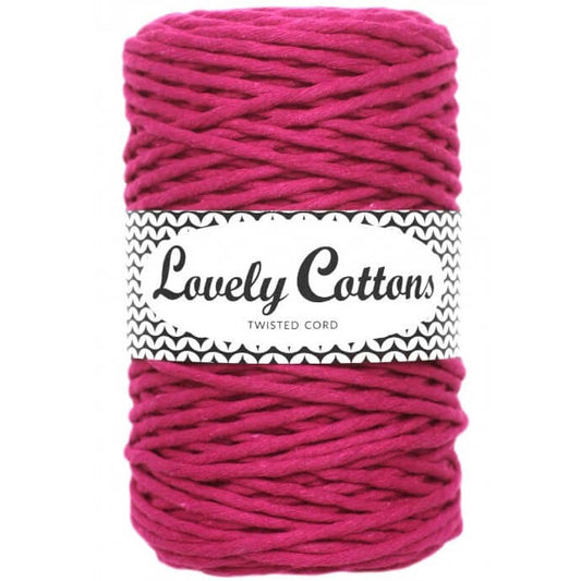 Recycled Cotton Twisted 3mm Cord fuchsia