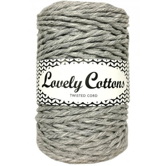 Recycled Cotton Twisted 3mm Cord grey melange