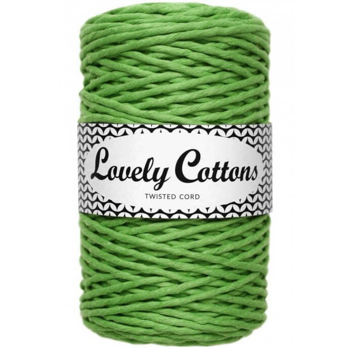 Recycled Cotton Twisted 3mm Cord kiwi