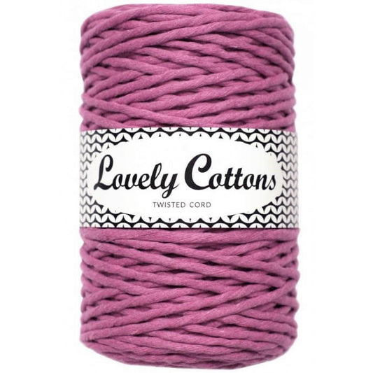 Recycled Cotton Twisted 3mm Cord orchid