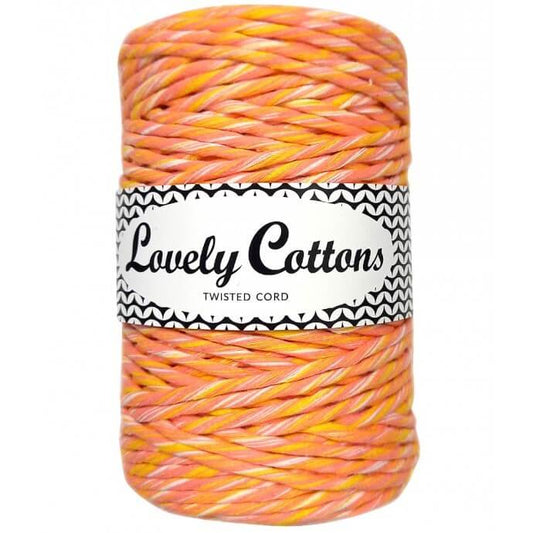 Recycled Cotton Twisted 3mm Cord peaches