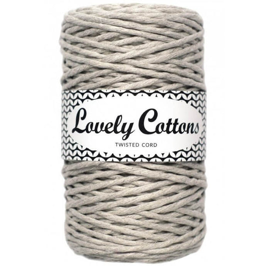 Recycled Cotton Twisted 3mm Cord raw